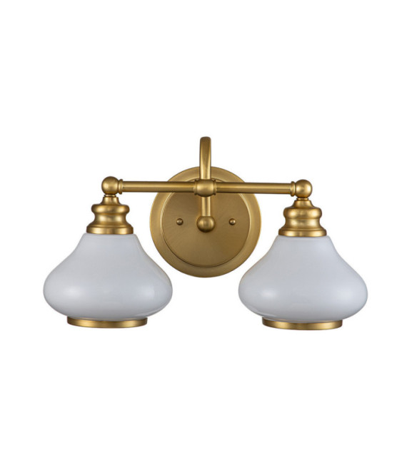 Hinkley wall light Glass, Steel Brushed brass