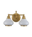 Hinkley wall light Glass, Steel Brushed brass