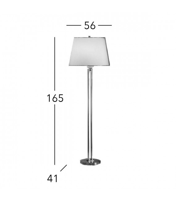 Lampadaire classique IMPERIAL laiton Anglais 2 ampoules