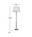 Lampadaire classique IMPERIAL laiton Anglais 2 ampoules