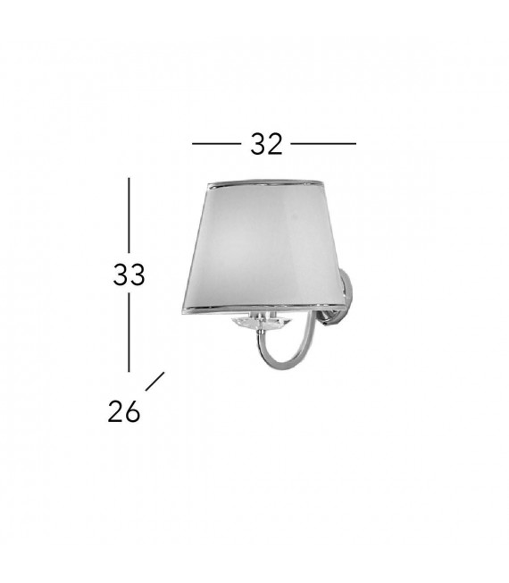 Applique murale classique IMPERIAL laiton Anglais 1 ampoule