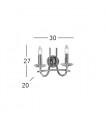 IMPERIAL Wall Light 2 lights - 3
