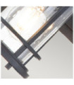 Applique murale extérieur Feiss Aluminium,acier,verre grainé transparent Noir texturé