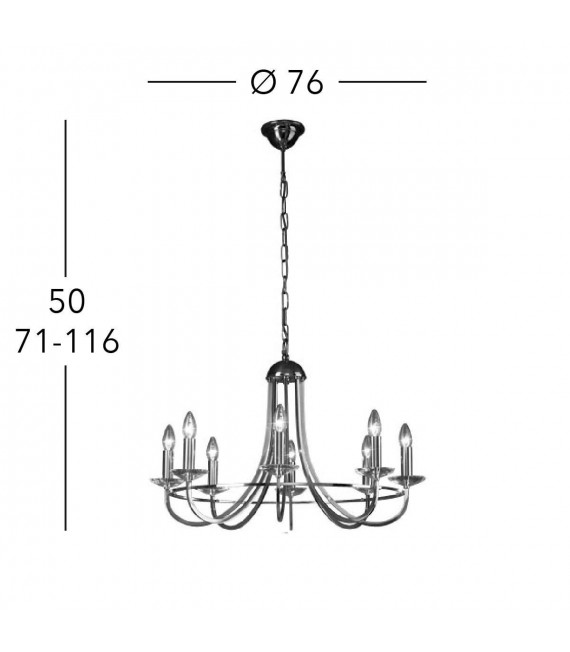 IMPERIAL Chandelier 8 lights - 7
