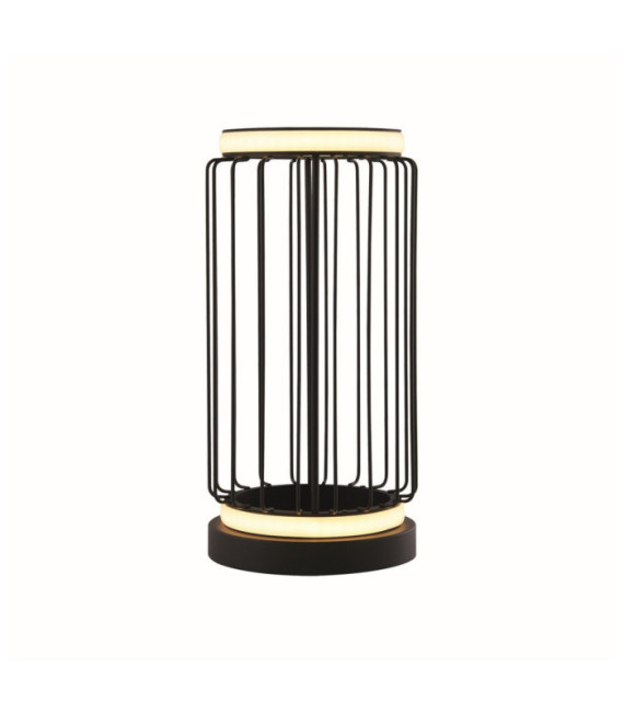 Lampada da tavolo Circolo LED Alluminio, acciaio dolce Bianco, nero sabbia