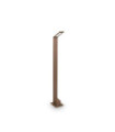 Agos garden bollard Metal, Brown aluminum