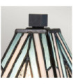 Lampe de table Alderley Acier,verre d'art Bronze d'époque