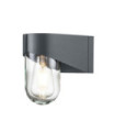 Applique murale extérieur Porto Verre,Acier inoxydable Gris