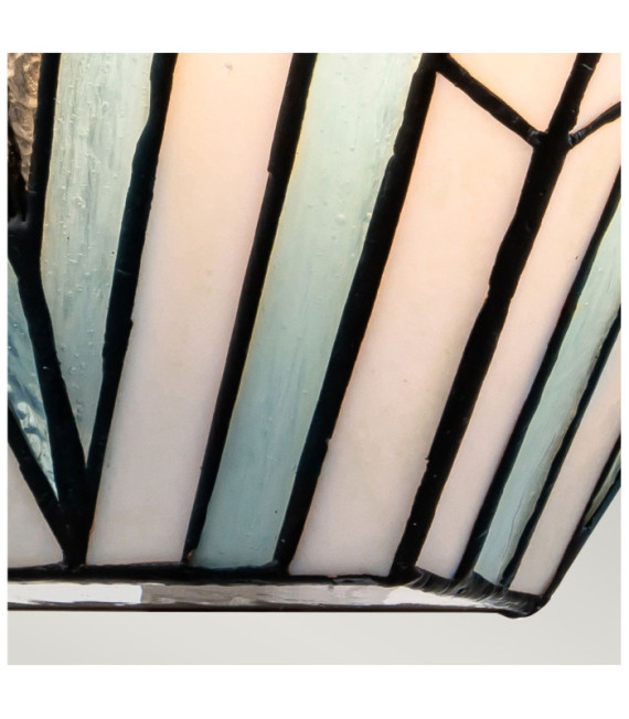 Alderley Wandleuchte Kunstglas, Stahl Vintage Bronze
