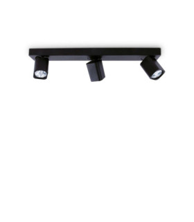 Barra de foco Rudy Metal, Aluminio Negro