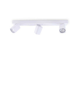 Rudy metal spotlight bar, white aluminum