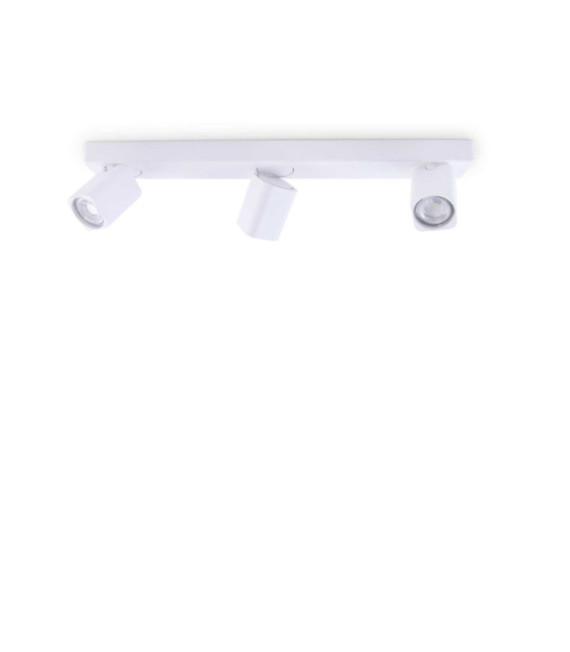 Rudy metal spotlight bar, white aluminum