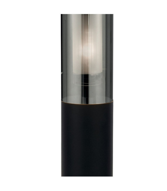 Batton Lámpara de pie exterior Acero inoxidable Negro mate, Ahumado