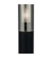 Batton outdoor floor lamp Stainless steel Matte black, Smoked