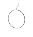 Suspension LED CIRCUS Métal,Plastique Noir