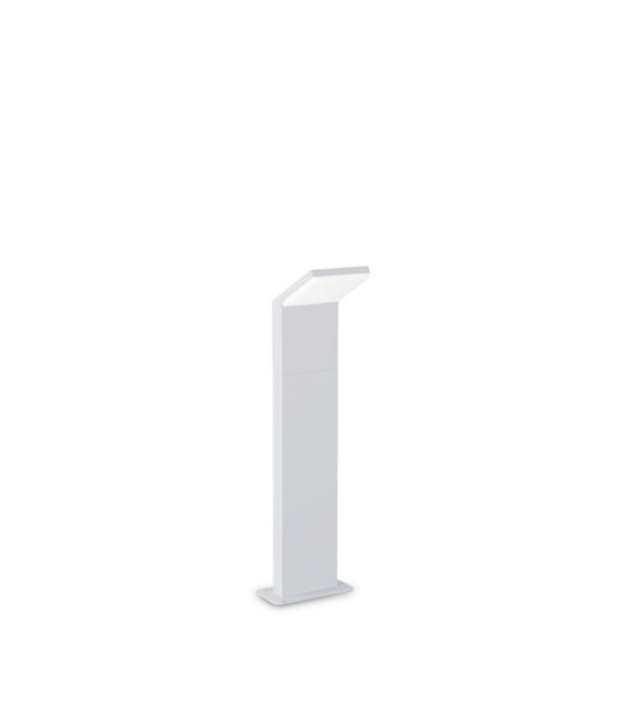 Garden bollard Metal Style, White Aluminum