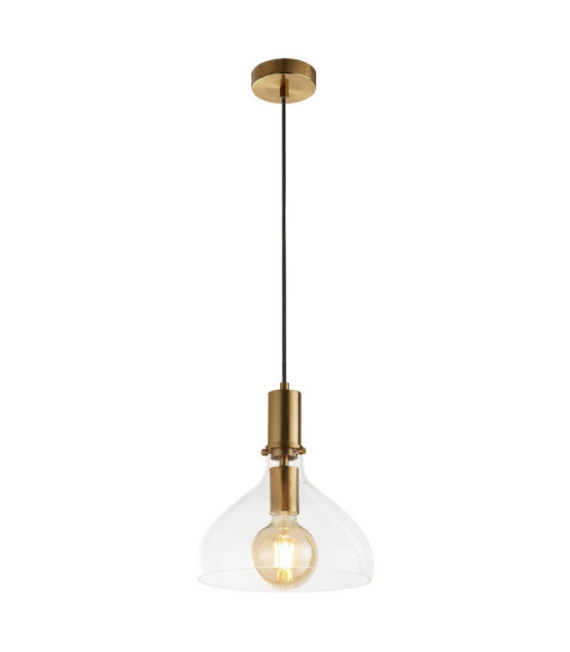 Suspension Margarita Acier doux,verre Laiton