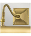 Picture wall light Steel Brushed brass