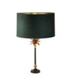 Palm table lamp Mild steel Matt black, antique brass
