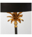 Palm table lamp Mild steel Matt black, antique brass