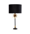Palm table lamp Mild steel Matt black, antique brass