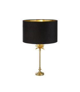 Palm table lamp Mild steel Satin brass