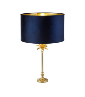 Palm Tischlampe Weichstahl Satiniertes Messing
