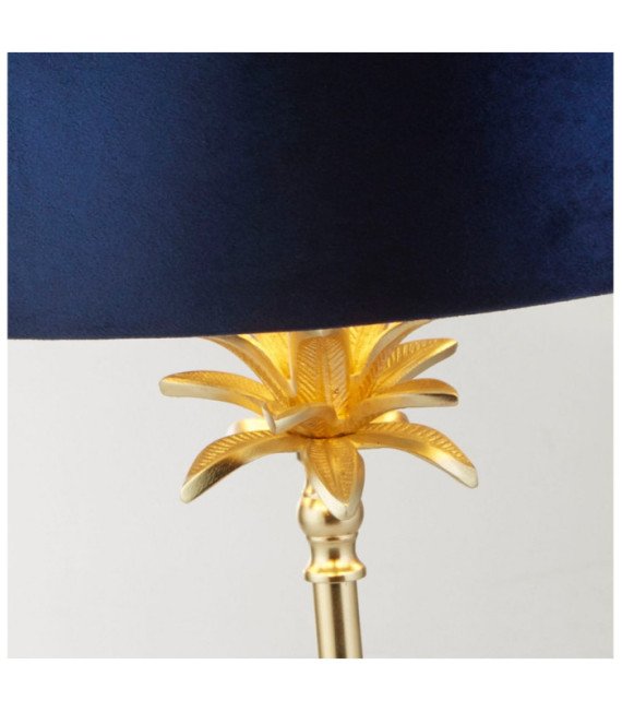 Lámpara de mesa Palm Acero dulce Latón satinado