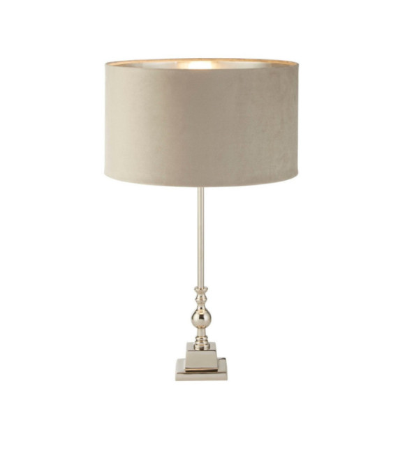 Lampada da tavolo Whitby in ottone cromato