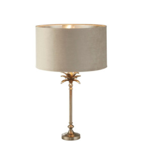 Lampada da tavolo Palm in acciaio dolce nichel anticato