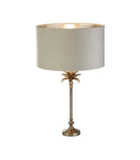 Lampada da tavolo Palm in acciaio dolce nichel anticato