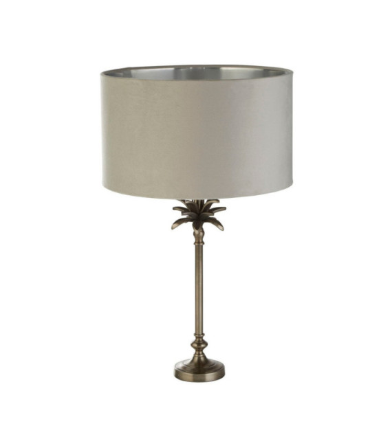 Palm Tischlampe, Weichstahl, Antik-Nickel