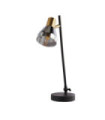 Westminster Table Lamp Mild Steel Satin Brass, Smoked, Black