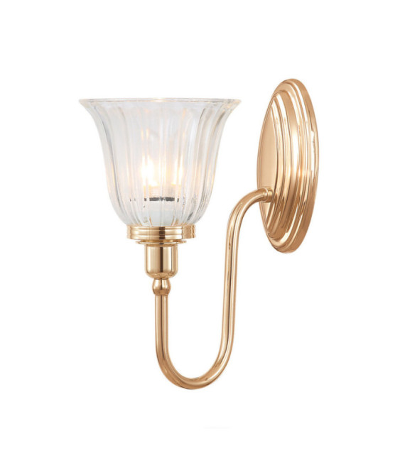 Blake wall light Glass, Aluminum Rose Gold