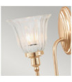 Blake wall light Glass, Aluminum Rose Gold