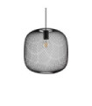 Net Metal Pendant Light, Black Aluminum