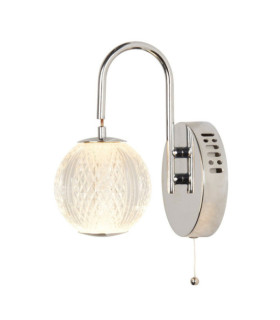 Allure wall light Mild steel, acrylic Chrome
