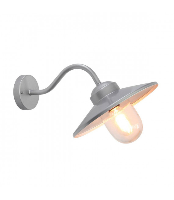 Aplique Copenhagen, acero inoxidable, plata