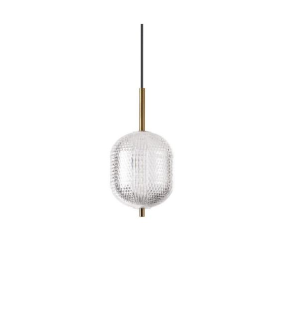 DECOR Pendelleuchte Kunststoff Messing
