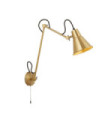 Swing wall light Mild steel Brass