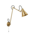Swing wall light Mild steel Brass