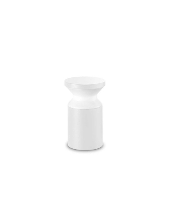 Lampe sur pied extérieur Torre Métal,Aluminium Blanc
