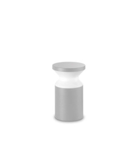 Torre Lámpara de Pie Exterior Metal, Aluminio Gris