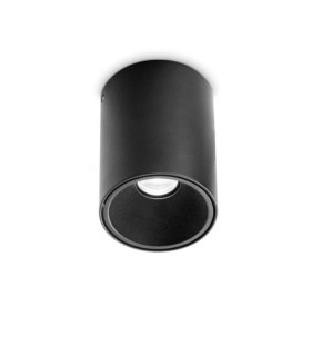 Lámpara de techo Nitro metal, aluminio negro mate