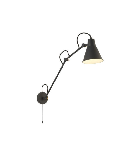 Lampada da parete Swing Acciaio dolce Grigio sabbia, Oro