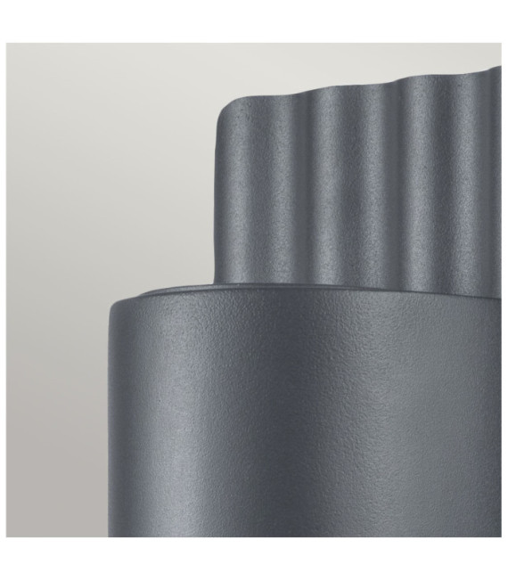 Aplique exterior Dali Vidrio, Acero inoxidable gris