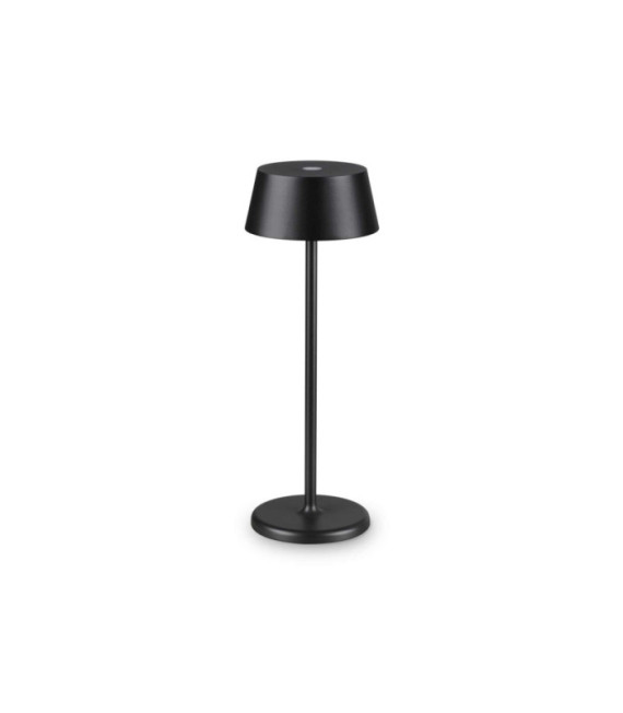 Lámpara de mesa LED Pure Metal, aluminio negro