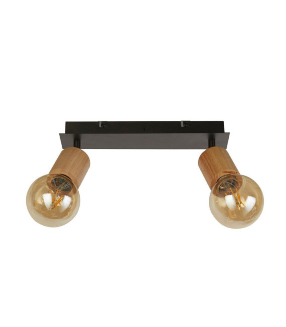 Spot Spinny Acier doux Noir mat, naturel