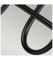 Capitol wall light Steel Black