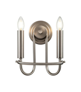 Applique murale Capitol Acier Nickel brossé